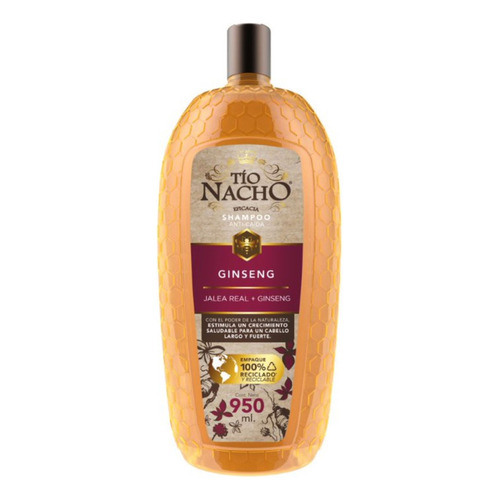  Shampoo Tío Nacho Ginseng Anti Caída 950 Ml