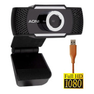 Aoni Camara Webcam Full Hd Usb Aut/foco  1080p Teams Zoom