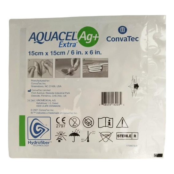 Aquacel Ag + Extra 15x15cm (pieza)