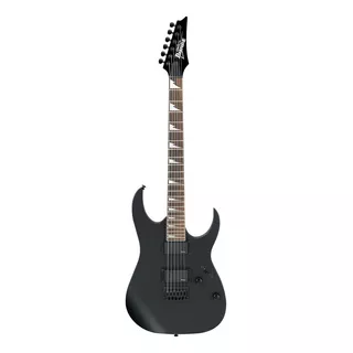 Guitarra Elétrica Ibanez Rg Gio Grg121dx Soloist De  Choupo Black Flat Com Diapasão De Amaranto