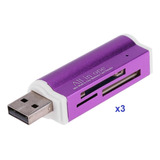 Lector Multiple Adaptador Usb De Memoria  Sky