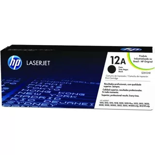 Cartucho Toner Hp 12a Preto Para Laserjet (q2612ab