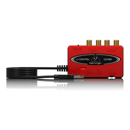 Interfaz Audio Digital Behringer U-control Uca222 + Color Rojo