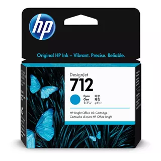 Cartucho Hp 712 Cian 29 Ml Designjet Hp T250 T650 Studio