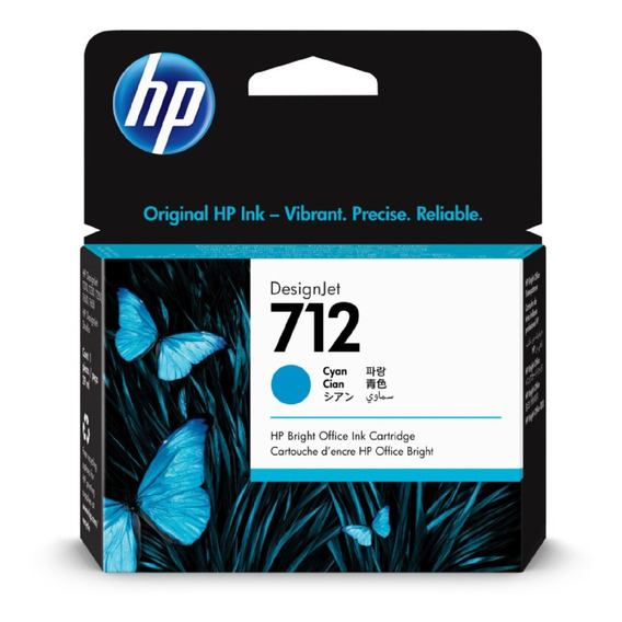 Cartucho Hp 712 Cian 29ml Designjet Hp T250 T650 Studio