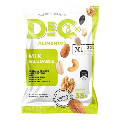 Mix saludable de frutos secos Dec Alimentos 35g