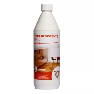 Cera Resistente Para Pisos De Madeira Fosca 1 Litro W&w