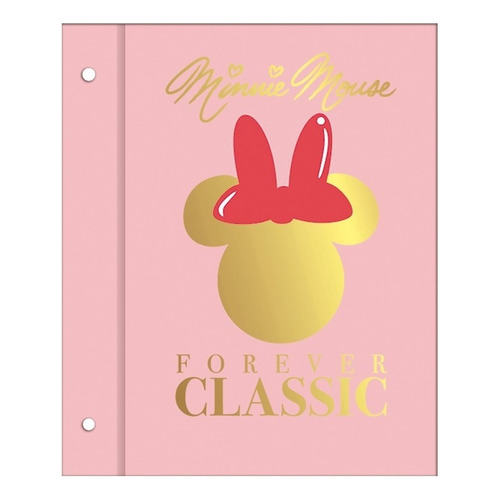 Carpeta Minnie Mouse N°3 Sin Ganchos Escolar Mooving Diseño Rosa Classic