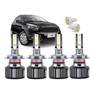 Lampadas Ford Ka 2014 2015 2016 2017 2018 Farol Super Led