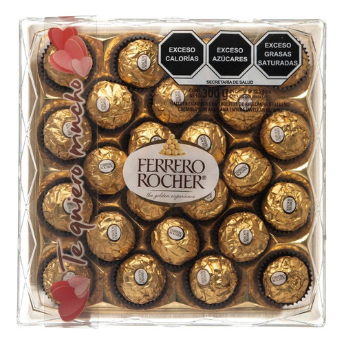 2 Pack Chocolate Con Avellana Rocher Ferrero 24 Piezas 300