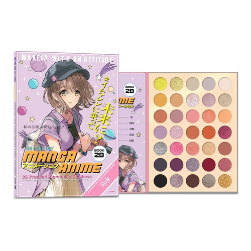 Kit Paleta De 35 Sombras Manga Anime Book 2 B Rude Cosmetics