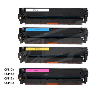 Toner Pack 4 Colores Cf410a 410a 411a 412a 413a Hp M452 M377