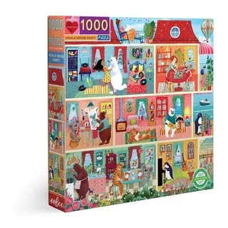 Puzzle Rompecabezas 1000 Piezas Eeboo Fiesta Koalas En Casa