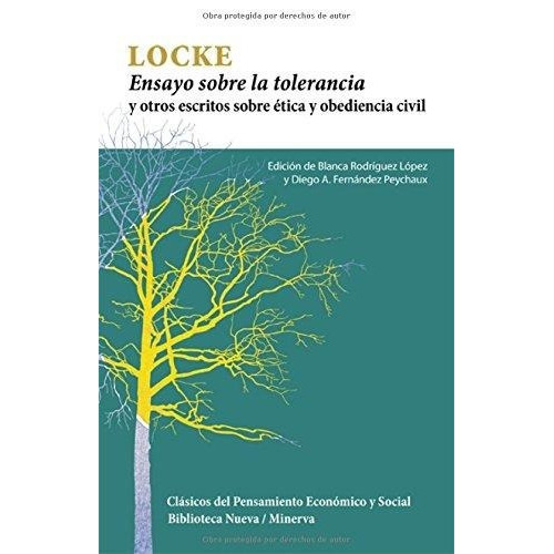 Ensayo Sobre La Tolerancia, De Locke, John. Editorial Biblioteca Nueva, Edición 2011 En Español