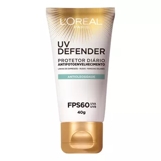 L'oréal Paris Protetor Solar Uv Defender Fps 60 1 Unidade De 40g Sem Cor