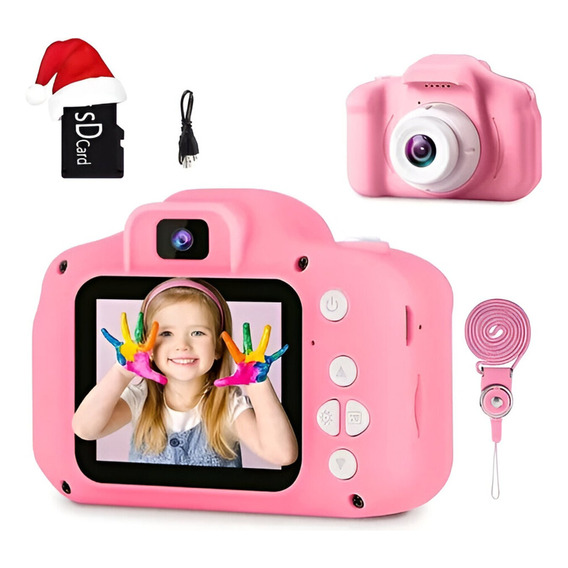 Cámara Fotográfica Digital Infantil Para Niños + Micro Sd 8g