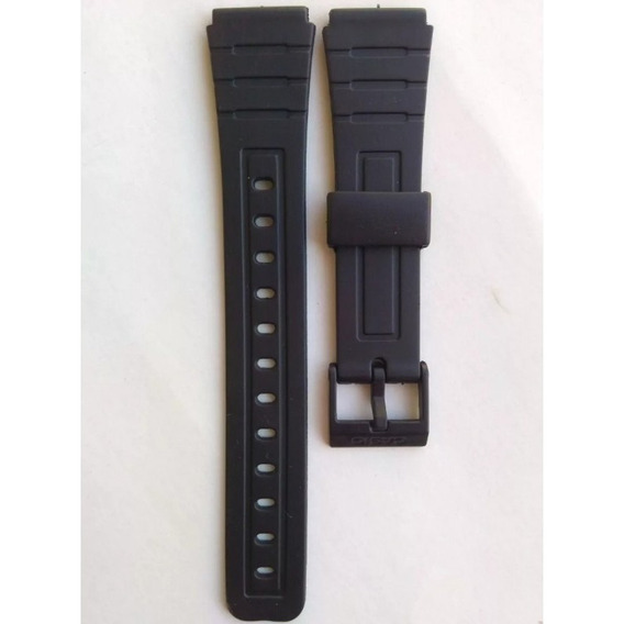 Malla para reloj pulsera Casio F-91W Negro - 18mm de ancho