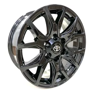 Rodas Toyota Hilux Gr Sport 2023 Aro 18x7,5 (jogo) + Bicos Cor All Black