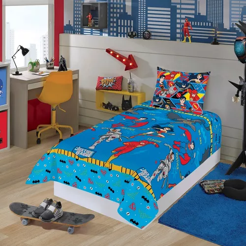 Jogo de Cama 2pç Microfibra Homem Aranha Spider Man Solteiro