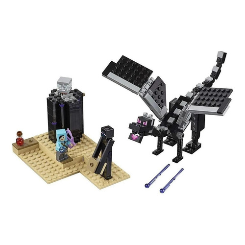 Set de construcción Lego Minecraft The end battle 222 piezas  en  caja
