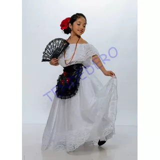 Vestido Tipico Veracruz, Jarocha  Doble Vuelo