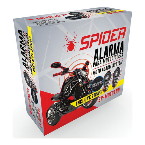 Alarma Para Motocicleta Con Controles Spider Sr-moto100