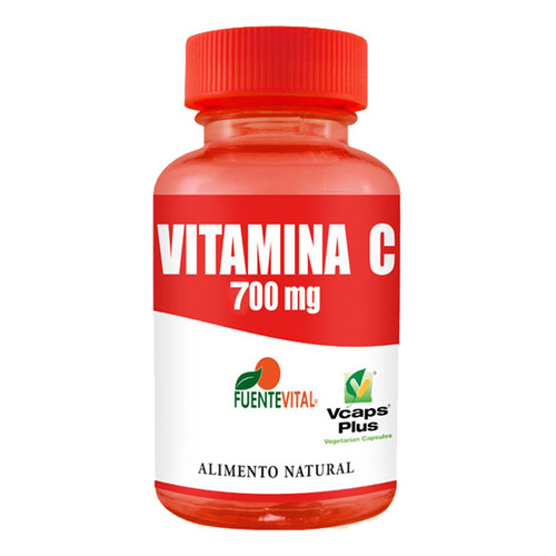 2 Meses Vitamina C 700 Mg 60 Caps Aumenta Defensas Protejase Sabor Neutro