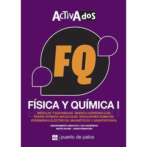 Fisica Y Quimica I Serie Activados, De Vv. Aa.. Editorial Puerto De Palos, Tapa Blanda En Español, 2016