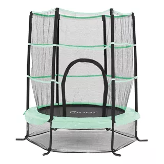 Trampolin Infantil Brincolin Onof Tumbling Para Niños 1.4m Color De La Lona De Salto Negro Color Del Cobertor De Resortes Aguamarina