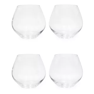 Set 4 Vasos Old Fashioned Cristal Amoroso 440 Ml Cx-164 Color Transparente
