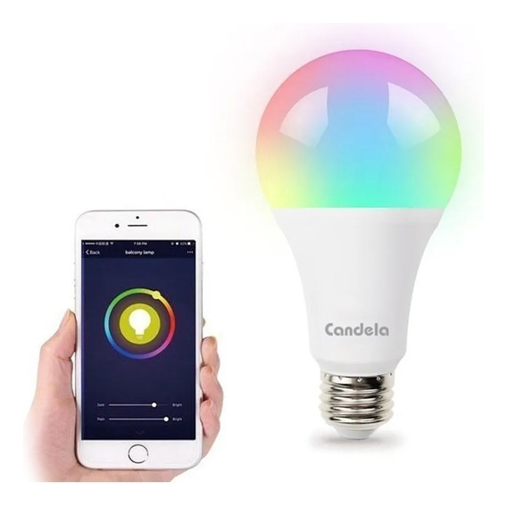 Lampara Led Smart 9w Wifi Bluetooh Colores Rgb Fría Cálida