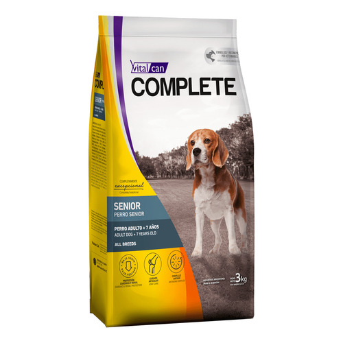 Alimento Vitalcan Complete Complete para perro senior de raza mediana y grande sabor mix en bolsa de 20kg