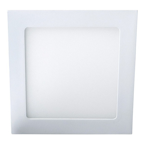 Panel Plafon Embutir Led Cuadrado 6w Luz Fria Dia Calida Color Blanco frío