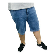 Bermuda Masculina Jeans Com Lycra Plus Size