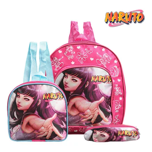 Mochila Infantil Meninas Anime Demon Slayer Personagens Bolsa