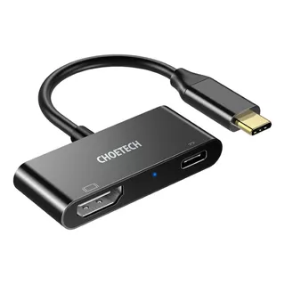 Usb C A Hdmi Adaptador Pd Computadora Proyectores Pantallas Color Negro