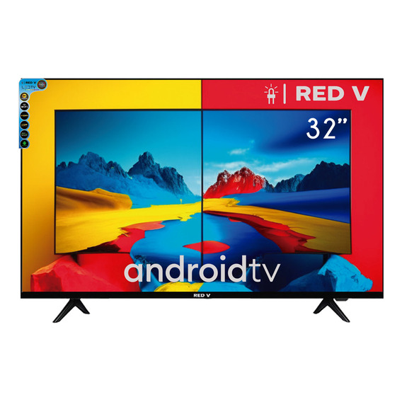 Televisión Redv 32 Pulgadas Smart Tv Android 12 Hd 