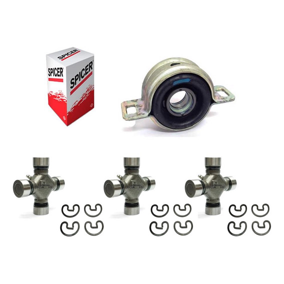 Kit X3 Crucetas + Centro De Cardan Toyota Hilux 2005/2015