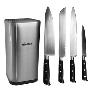 Set 4 Cuchillos Hudson Professional Holder Acero Cocina Bz3