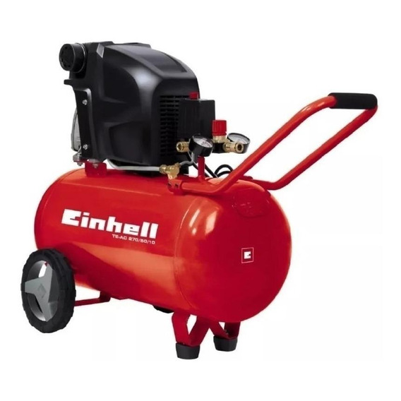 Compresor de aire eléctrico portátil Einhell TE-AC 270/50/10 50L 1800W 230V 50Hz rojo