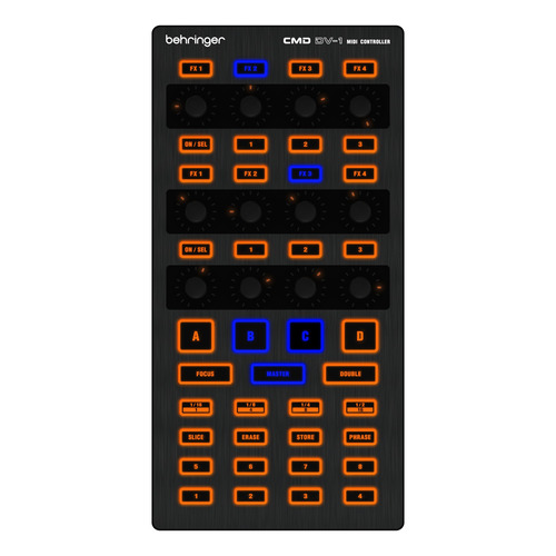 Controlador Midi Dj Behringer Cmd Dv-1 Usb Plug And Play Color Negro
