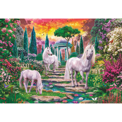 Puzzle Clementoni 2000 Piezas - Classical Garden Unicorns