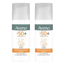 Combo X2 Aveno Protector Solar Fps50 Facial X50ml
