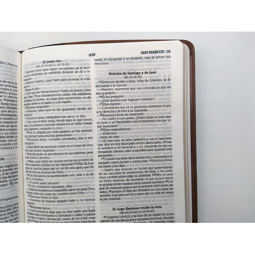 Biblia Rvr2020 Ultrafina Manual Letra Grande Bitono Café 9pt