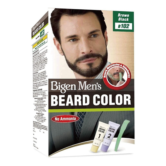 Tinte Bigen Men's Barba · Negro Natural B102 · Permanente