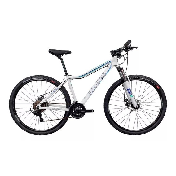 Mountain bike femenina Vairo XR 3.5 Lady  2023 R29 S 21v frenos de disco mecánico cambios Shimano color blanco  