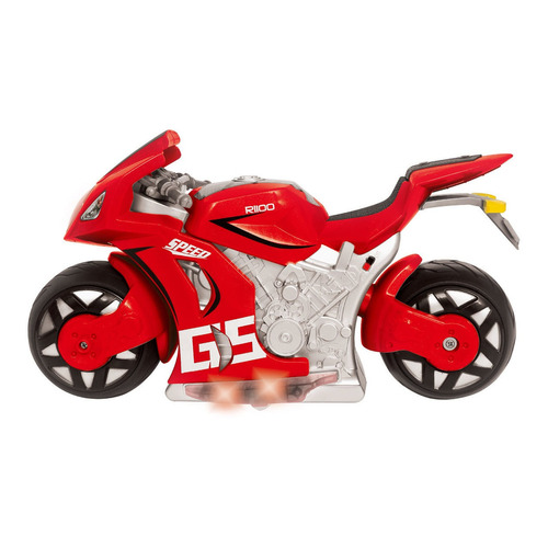 Moto a control remoto Ditoys Moto Gravity 1:8 rojo