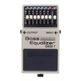 Pedal De Efecto Boss Bass Equalizer Geb-7  Gris