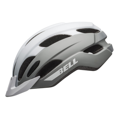 Bell Trace - Casco De Bicicleta Recreativa Para Adultos, Co. Color Blanco Mate/plateado