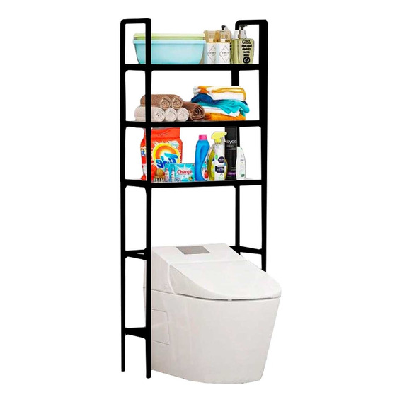 Estante De Baño 3 Niveles Rack Multifuncional Soporte Mueble